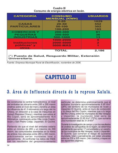 INFORME PRELIMINAR SOBRE XALALÃ..FH11 - International Rivers