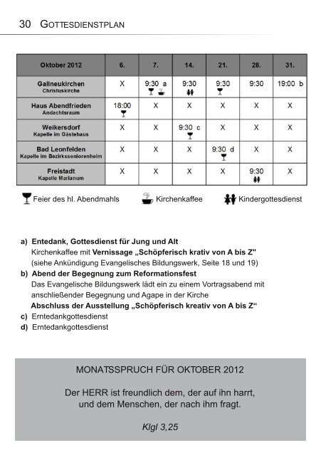 GEMEINDEBRIEF - Evangelische Pfarrgemeinde Gallneukirchen