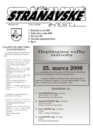 Zvesti 1/2006 - Obec StrÃ¡Åavy