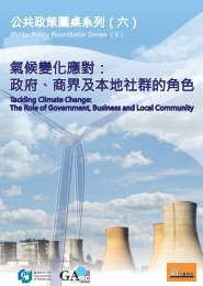 氣候變化應對: 政府、商界及本地社群的角色氣候變化應對