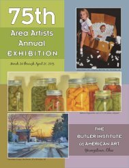 75th Area Artists Annual Exhibition Program Book - The Butler ...