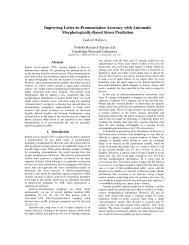 Improving Letter-to-Pronunciation Accuracy with Automatic ... - Toshiba