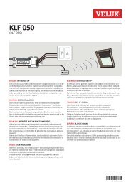 KLF 050 : Interface interrupteur - VELUX Schweiz AG
