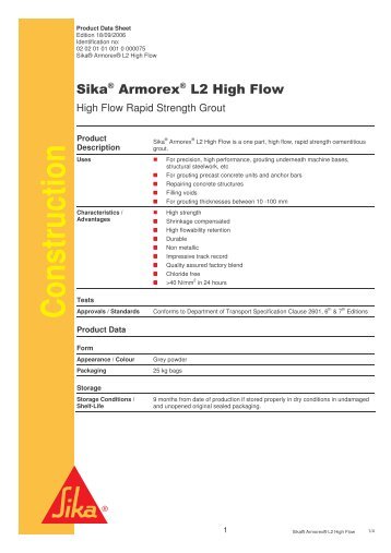 Sika Armorex L2 High Flow - Arcon Supplies