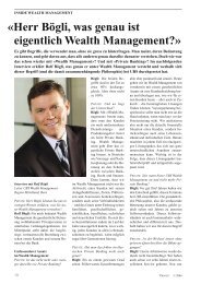 Inside wealth management