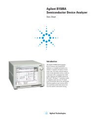 Agilent B1500A Semiconductor Device Analyzer