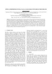 optical properties of snox:f/al2o3/al solar selective reflector surfaces