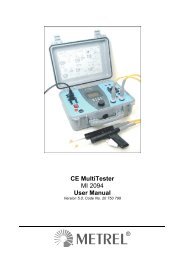 CE MultiTester MI 2094 User Manual - Toleka