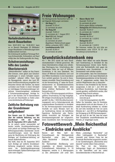 680 KB - Marktgemeinde Reichenthal