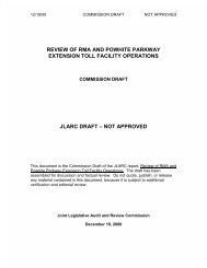 Draft - Virginia Joint Legislative Audit and Review Commission ...