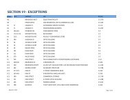 SECTION 19 - EXCEPTIONS - Fredericton