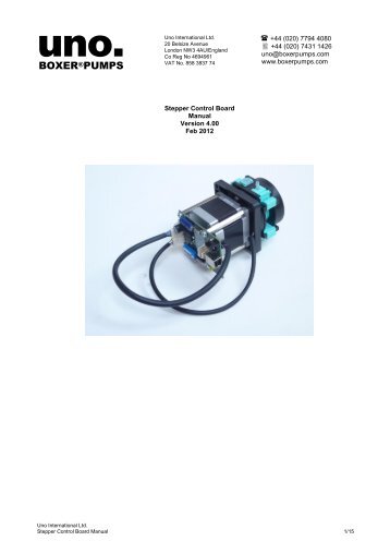 Stepper Motor Control Board Manual