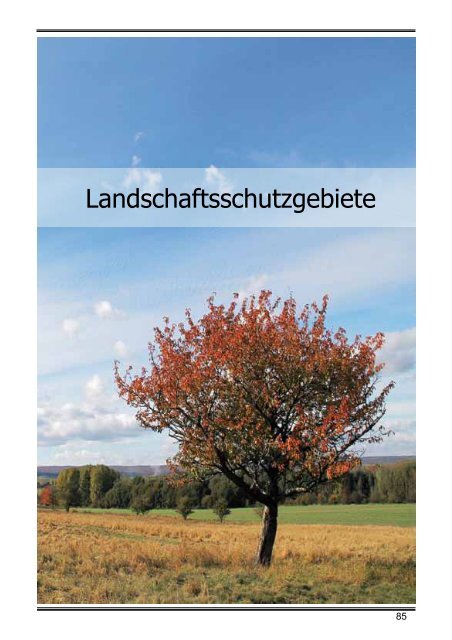 Schutzgebiete im Unstrut - Hainich - Kreis