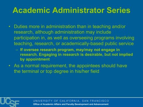 Presentation - Academic Affairs