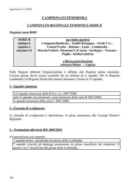 Disposizioni Organizzative Annuali - Federazione Italiana ...