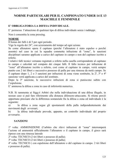 Disposizioni Organizzative Annuali - Federazione Italiana ...