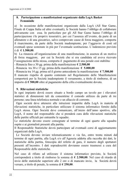 Disposizioni Organizzative Annuali - Federazione Italiana ...