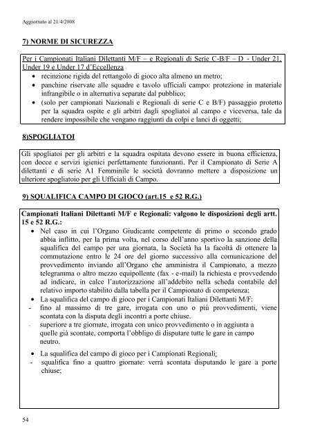 Disposizioni Organizzative Annuali - Federazione Italiana ...