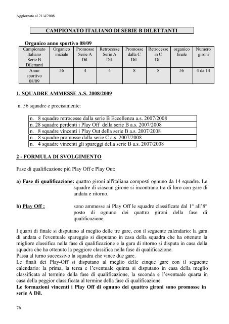 Disposizioni Organizzative Annuali - Federazione Italiana ...