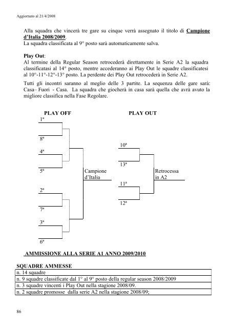 Disposizioni Organizzative Annuali - Federazione Italiana ...