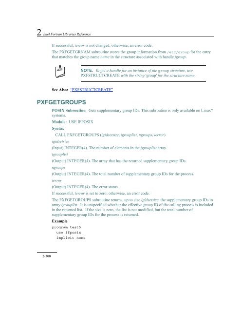 IntelÂ® Fortran Libraries Reference