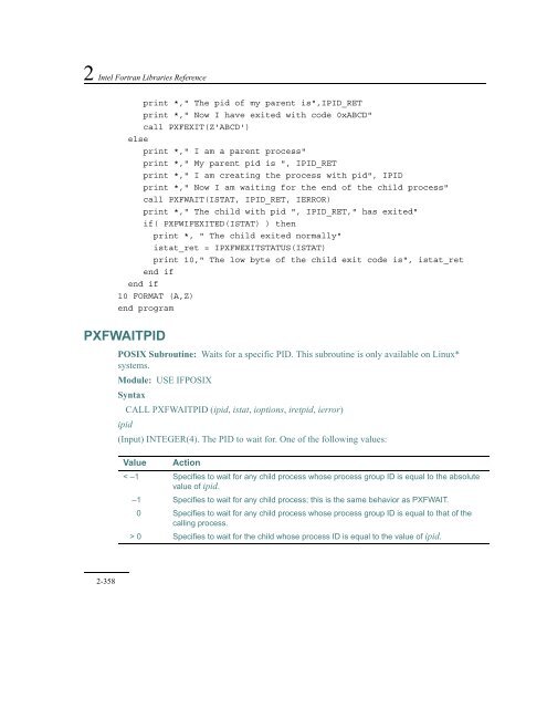 IntelÂ® Fortran Libraries Reference