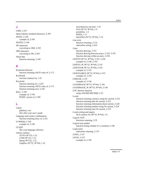 IntelÂ® Fortran Libraries Reference