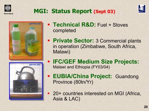 Efficient Use of Biomass for Energy in Developing Countries