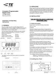 262-30A Installation & Operation Manual - Crompton Instruments