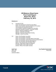 Off-Balance Sheet Items - Final Audit Report - February 18 ... - EDC