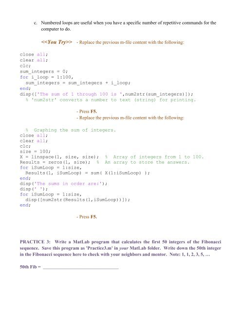 MatLab Tutorial