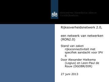 Presentatie Leon-Paul de Rouw en Alexander Hielkema (BZK & Logius ...