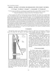 THERMAL NEUTRON CONVERTER FOR IRRADIATIONS WITH ...