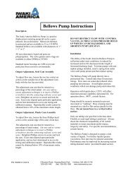 Bellows Pump Instructions - Iwaki America