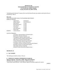 MINUTES OF THE REGULAR MEETING OF THE BOARD OF ...