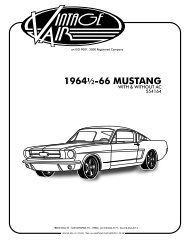19641/2-66 MUSTANG - Vintage Air
