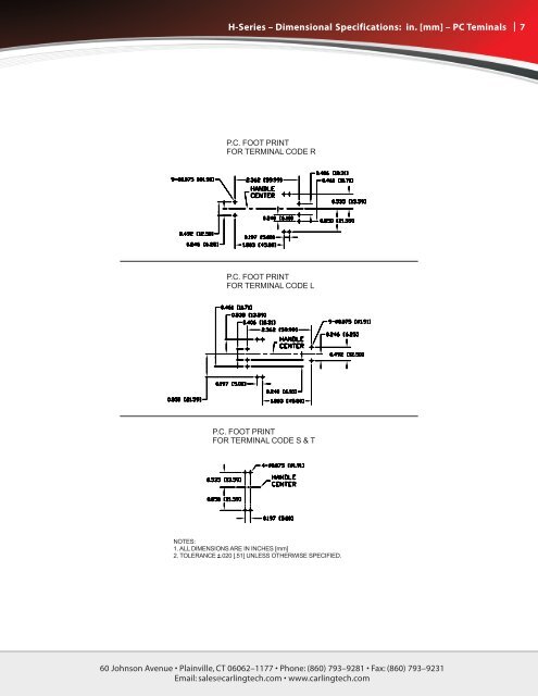 H-Series Circuit Breaker - News 2012 [pdf] - Carling Technologies