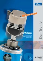 Product information on M040 Micro-adjustable head - komet group