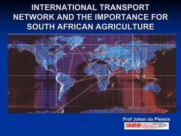 international transport network and the importance for south african ...