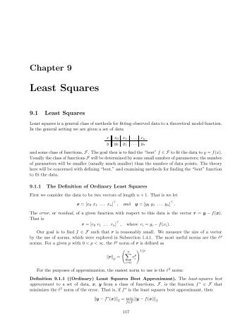 Least Squares