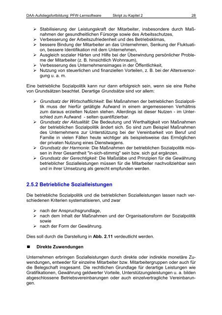 Kurzfassung (Skript) zu Kapitel 2 „Personalarbeit auf Grundlage ...