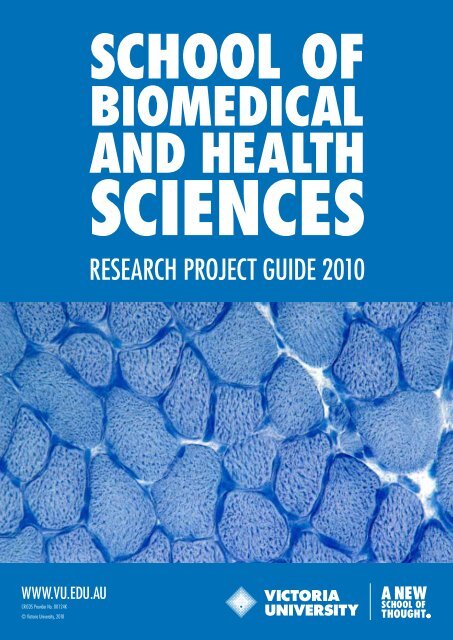 Vic Research Guide RESEARCH PROJECT GUIDE 2010 - Victoria University