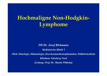 Hoch malignes Lymphom