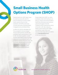 Download the SHOP Information Flyer - Nevada Health Link