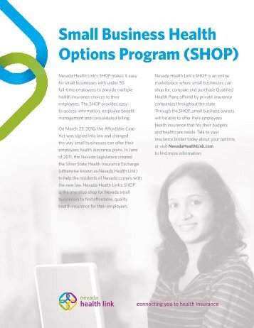 Download the SHOP Information Flyer - Nevada Health Link