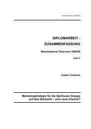 DIPLOMARBEIT - ZUSAMMENFASSUNG - Weinakademie ÃƒÂ–sterreich