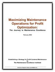 Maximizing Maintenance Operations for Profit Optimization - Plant ...