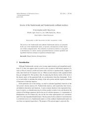 Inverse of the Vandermonde and Vandermonde confluent matrices 1 ...