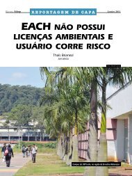 EACH nÃ£o possui licenÃ§as ambientais e usuÃ¡rio corre risco - Adusp