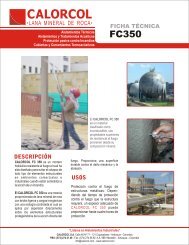 FC - 350 Materiales resistentes al fuego aplicados por ... - Calorcol